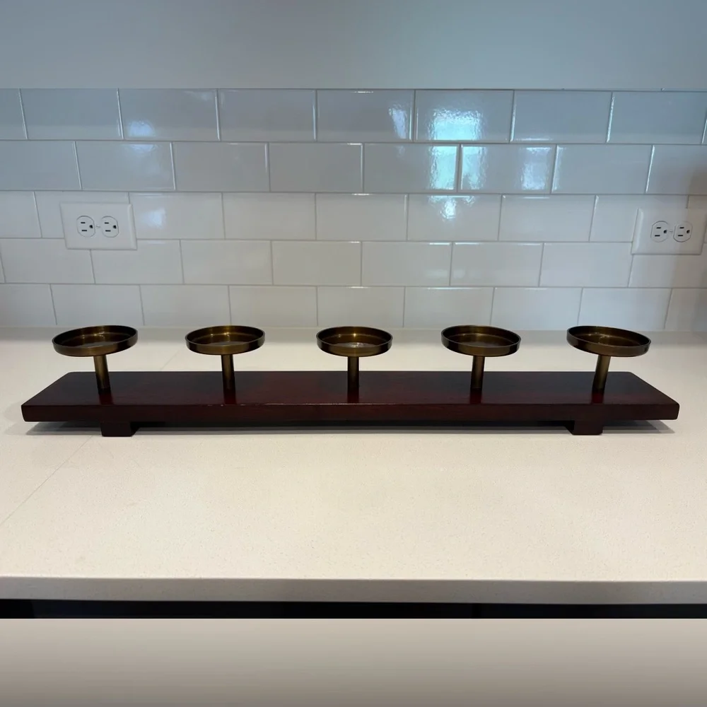Crate & Barrel Five Candle Holder Candelabra